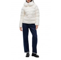 TOMMY JEANS SLIM HOOD PUFFER DOWN EXT ΜΠΟΥΦΑΝ ΓΥΝΑΙΚΕΙΟ OFF WHITE