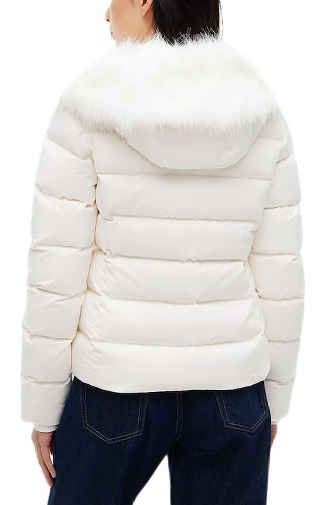TOMMY JEANS SLIM HOOD PUFFER DOWN EXT ΜΠΟΥΦΑΝ ΓΥΝΑΙΚΕΙΟ OFF WHITE