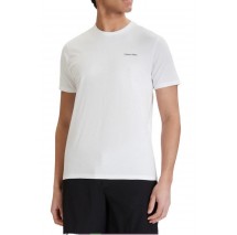 CALVIN KLEIN MICRO LOGO CREWNECK T-SHIRT ΜΠΛΟΥΖΑ ΑΝΔΡΙΚΗ BRIGHT WHITE