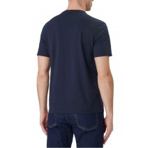 CALVIN KLEIN MICRO LOGO CREWNECK T-SHIRT ΜΠΛΟΥΖΑ ΑΝΔΡΙΚΗ NAVY