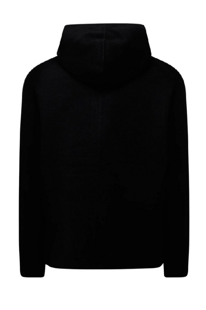 CALVIN KLEIN TECH KNIT HOODED FZ SWEATER ΖΑΚΕΤΑ ΠΛΕΚΤΗ ΑΝΔΡΙΚΗ BLACK
