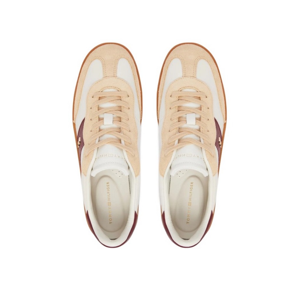 TOMMY HILFIGER PREMIUM HERITAGE SNEAKER ΠΑΠΟΥΤΣΙ ΓΥΝΑΙΚΕΙΟ BEIGE