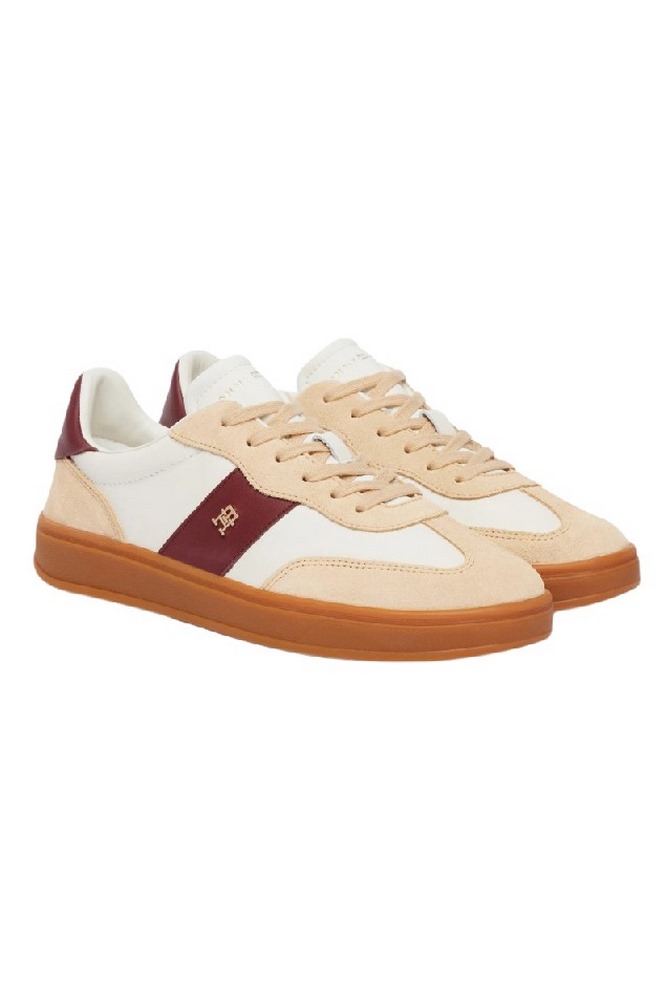 TOMMY HILFIGER PREMIUM HERITAGE SNEAKER ΠΑΠΟΥΤΣΙ ΓΥΝΑΙΚΕΙΟ BEIGE