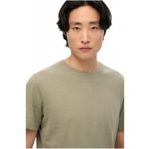 SUPERDRY D1 OVIN CLASSIC ESSENTIAL T-SHIRT ΜΠΛΟΥΖΑ ΑΝΔΡΙΚΗ MILITARY GREEN