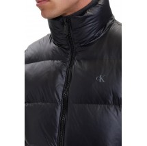CALVIN KLEIN JEANS SVLSS GLOSSY STAND COLLAR DOWN ΜΠΟΥΦΑΝ ΑΜΑΝΙΚΟ ΑΝΔΡΙΚΟ BLACK