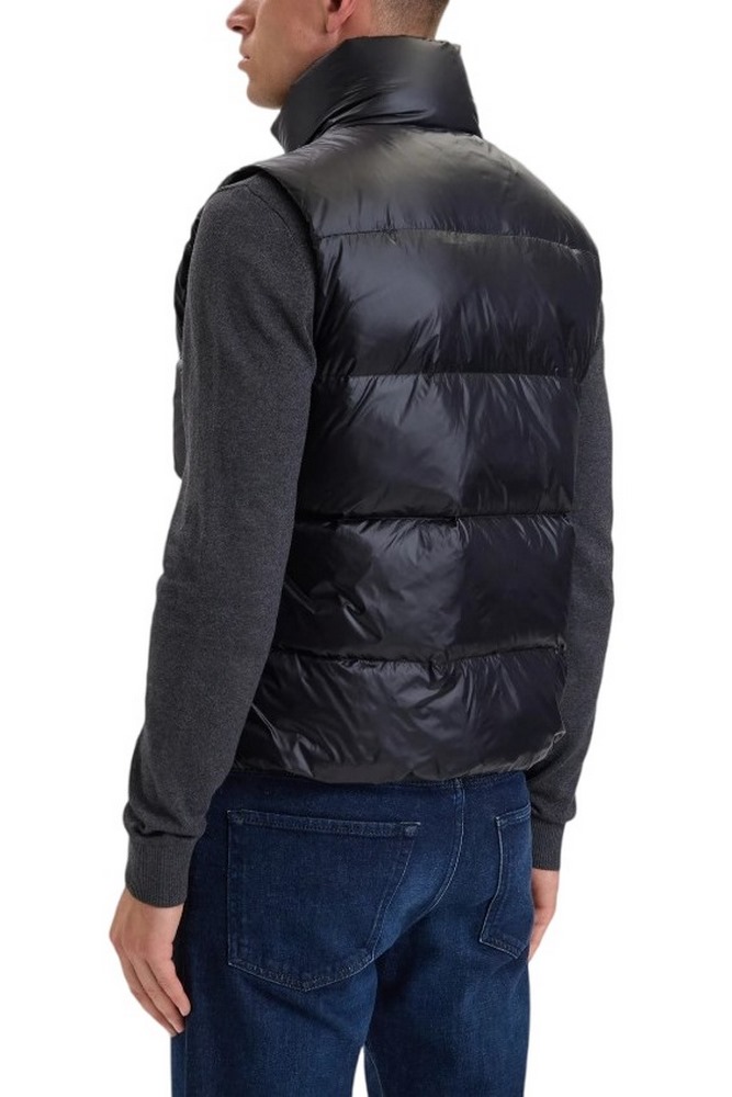 CALVIN KLEIN JEANS SVLSS GLOSSY STAND COLLAR DOWN ΜΠΟΥΦΑΝ ΑΜΑΝΙΚΟ ΑΝΔΡΙΚΟ BLACK