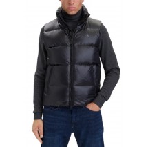 CALVIN KLEIN JEANS SVLSS GLOSSY STAND COLLAR DOWN ΜΠΟΥΦΑΝ ΑΜΑΝΙΚΟ ΑΝΔΡΙΚΟ BLACK