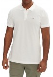 TOMMY JEANS SLIM PLACKET POLO EXT T-SHIRT ΜΠΛΟΥΖΑ ΑΝΔΡΙΚΗ ECRU