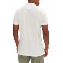 TOMMY JEANS SLIM PLACKET POLO EXT T-SHIRT ΜΠΛΟΥΖΑ ΑΝΔΡΙΚΗ ECRU