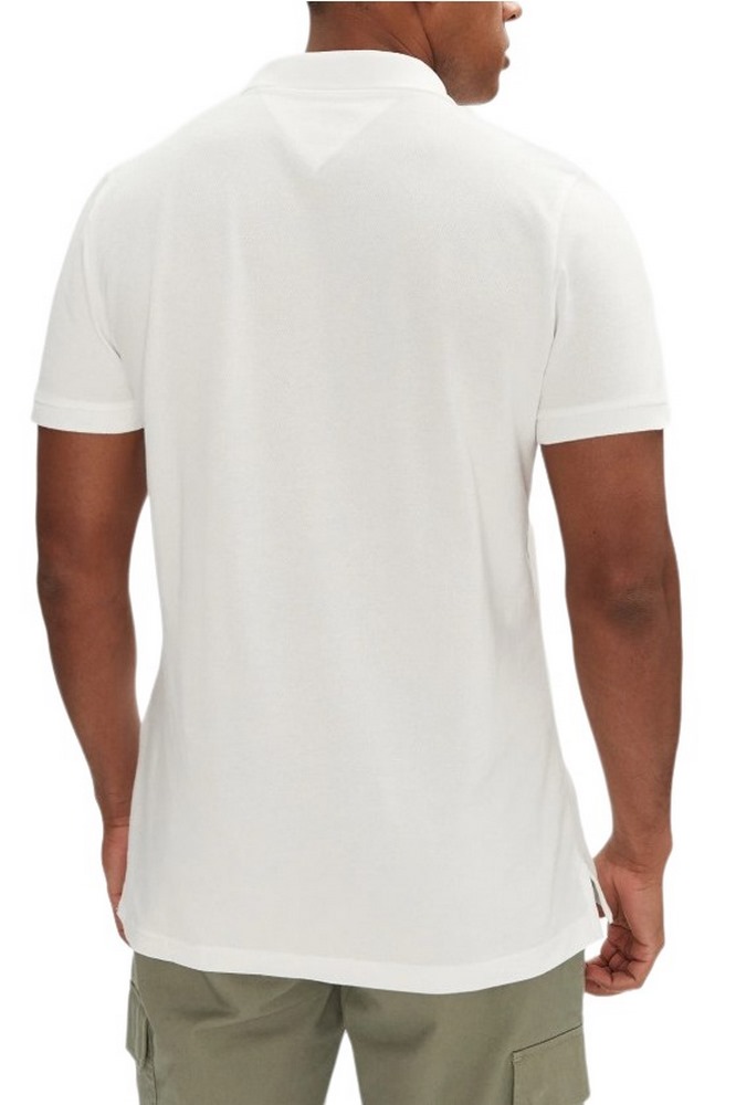 TOMMY JEANS SLIM PLACKET POLO EXT T-SHIRT ΜΠΛΟΥΖΑ ΑΝΔΡΙΚΗ ECRU