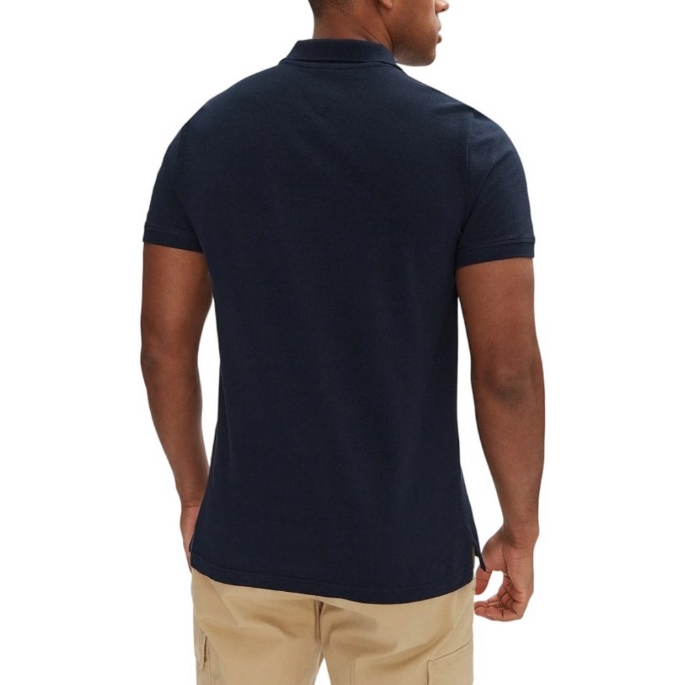 TOMMY JEANS SLIM PLACKET POLO EXT T-SHIRT ΜΠΛΟΥΖΑ ΑΝΔΡΙΚΗ NAVY
