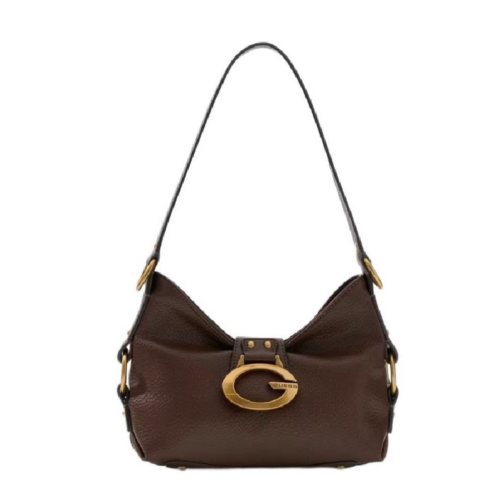 GUESS CAMDEN MINI SHOULDER BAG ΤΣΑΝΤΑ ΓΥΝΑΙΚΕΙΑ ESPRESSO