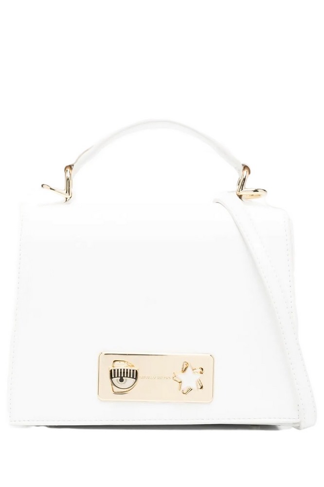 CHIARA FERRAGNI RANGE E - EYE STAR LOCK SMOOTH CALF ΤΣΑΝΤΑ ΓΥΝΑΙΚΕΙΑ WHITE