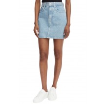CALVIN KLEIN JEANS BRANDED MINI SKIRT FRESH WATER ΦΟΥΣΤΑ ΓΥΝΑΙΚΕΙΑ BLUΕ DENIM