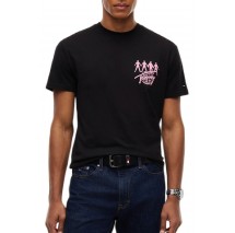 TOMMY JEANS REG NYC NOVELTY T-SHIRT ΜΠΛΟΥΖΑ ΑΝΔΡΙΚΗ BLACK