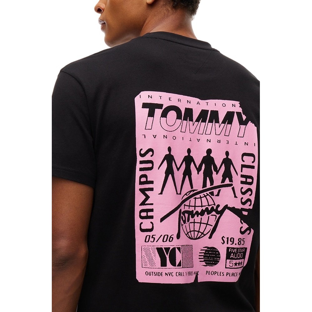 TOMMY JEANS REG NYC NOVELTY T-SHIRT ΜΠΛΟΥΖΑ ΑΝΔΡΙΚΗ BLACK