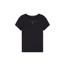 TOMMY JEANS SLIM TOMMY BLING T-SHIRT ΜΠΛΟΥΖΑ ΓΥΝΑΙΚΕΙΑ BLACK