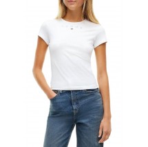 TOMMY JEANS SLIM TOMMY BLING T-SHIRT ΜΠΛΟΥΖΑ ΓΥΝΑΙΚΕΙΑ ECRU