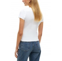 TOMMY JEANS SLIM TOMMY BLING T-SHIRT ΜΠΛΟΥΖΑ ΓΥΝΑΙΚΕΙΑ ECRU
