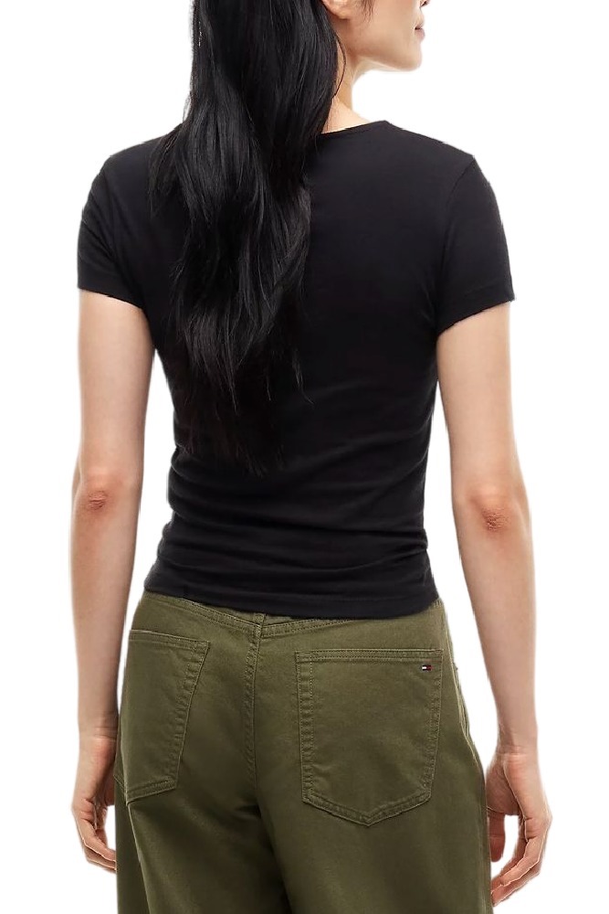 TOMMY JEANS SLIM TOMMY BLING T-SHIRT ΜΠΛΟΥΖΑ ΓΥΝΑΙΚΕΙΑ BLACK