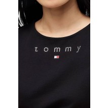 TOMMY JEANS SLIM TOMMY BLING T-SHIRT ΜΠΛΟΥΖΑ ΓΥΝΑΙΚΕΙΑ BLACK