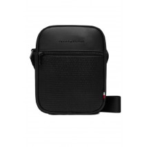 TOMMY HILFIGER WOVEN MINI REPORTER ΤΣΑΝΤΑ ΑΝΔΡΙΚΗ BLACK