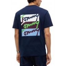 TOMMY JEANS RLX SIGNATURE T-SHIRT ΜΠΛΟΥΖΑ ΑΝΔΡΙΚΗ NAVY