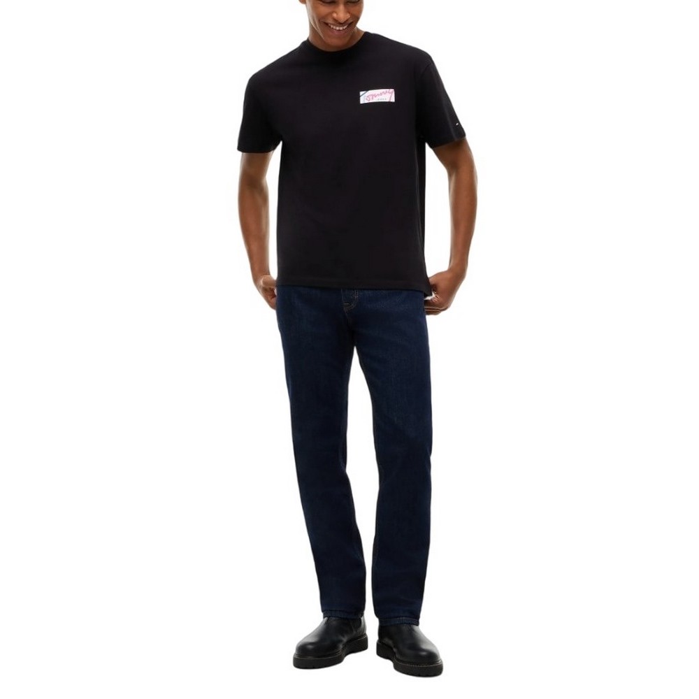 TOMMY JEANS RLX SIGNATURE T-SHIRT ΜΠΛΟΥΖΑ ΑΝΔΡΙΚΗ BLACK