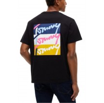 TOMMY JEANS RLX SIGNATURE T-SHIRT ΜΠΛΟΥΖΑ ΑΝΔΡΙΚΗ BLACK