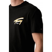 TOMMY JEANS REG SIGN BACKPRINT T-SHIRT ΜΠΛΟΥΖΑ ΑΝΔΡΙΚΗ BLACK