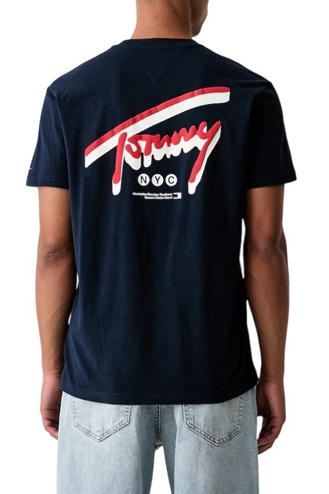 TOMMY JEANS REG SIGN BACKPRINT T-SHIRT ΜΠΛΟΥΖΑ ΑΝΔΡΙΚΗ NAVY