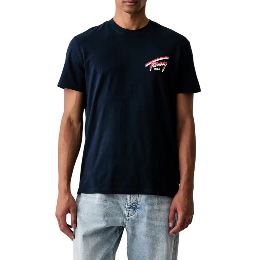 TOMMY JEANS REG SIGN BACKPRINT T-SHIRT ΜΠΛΟΥΖΑ ΑΝΔΡΙΚΗ NAVY