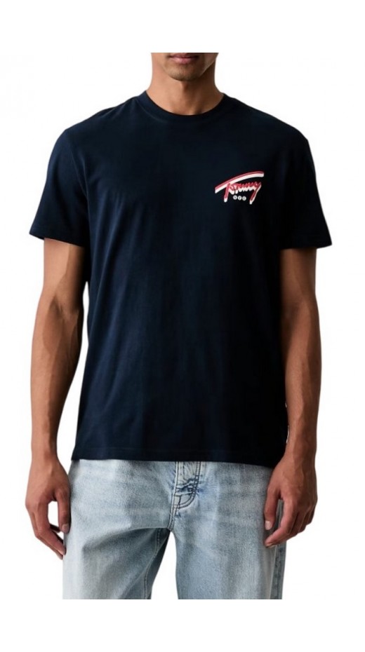 TOMMY JEANS REG SIGN BACKPRINT T-SHIRT ΜΠΛΟΥΖΑ ΑΝΔΡΙΚΗ NAVY