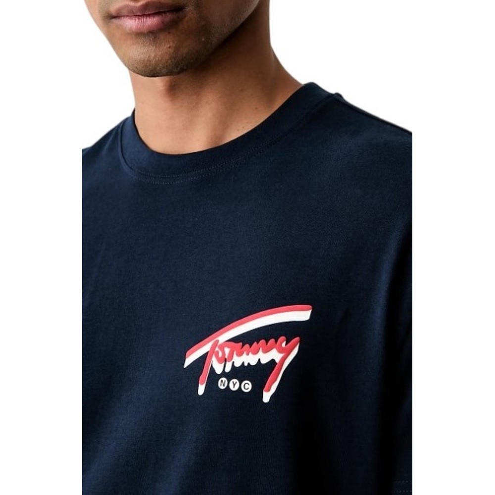 TOMMY JEANS REG SIGN BACKPRINT T-SHIRT ΜΠΛΟΥΖΑ ΑΝΔΡΙΚΗ NAVY