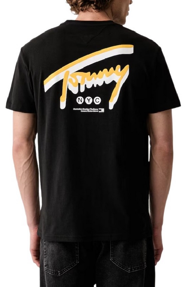TOMMY JEANS REG SIGN BACKPRINT T-SHIRT ΜΠΛΟΥΖΑ ΑΝΔΡΙΚΗ BLACK