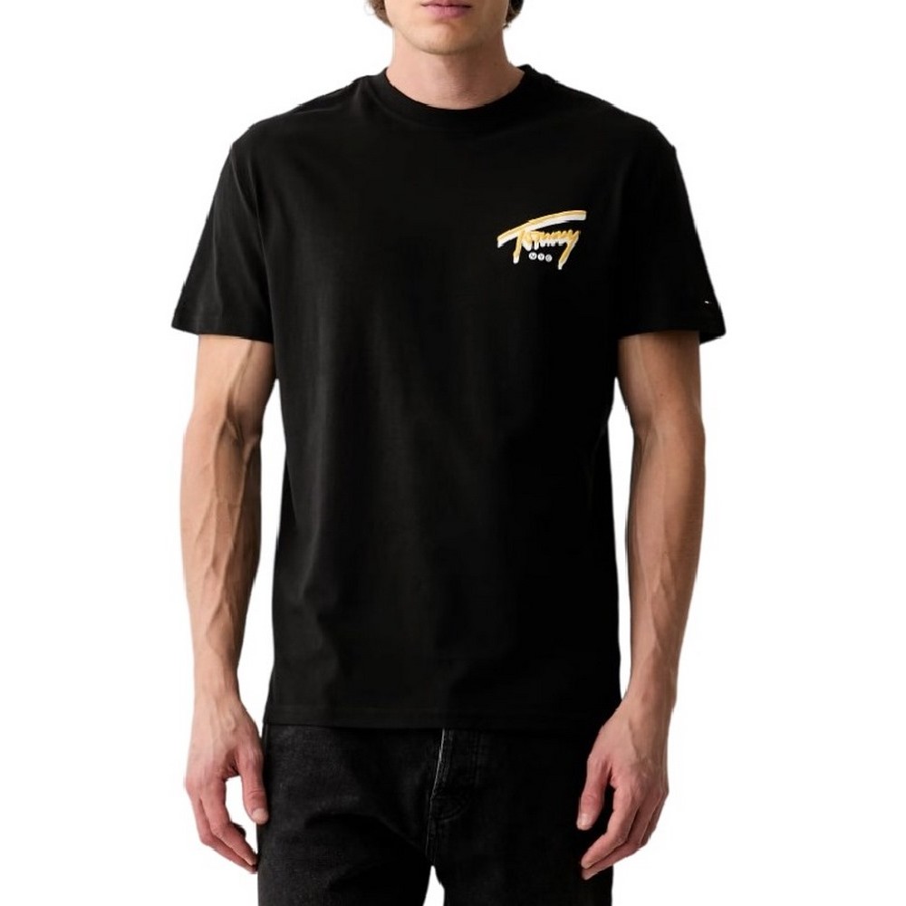 TOMMY JEANS REG SIGN BACKPRINT T-SHIRT ΜΠΛΟΥΖΑ ΑΝΔΡΙΚΗ BLACK