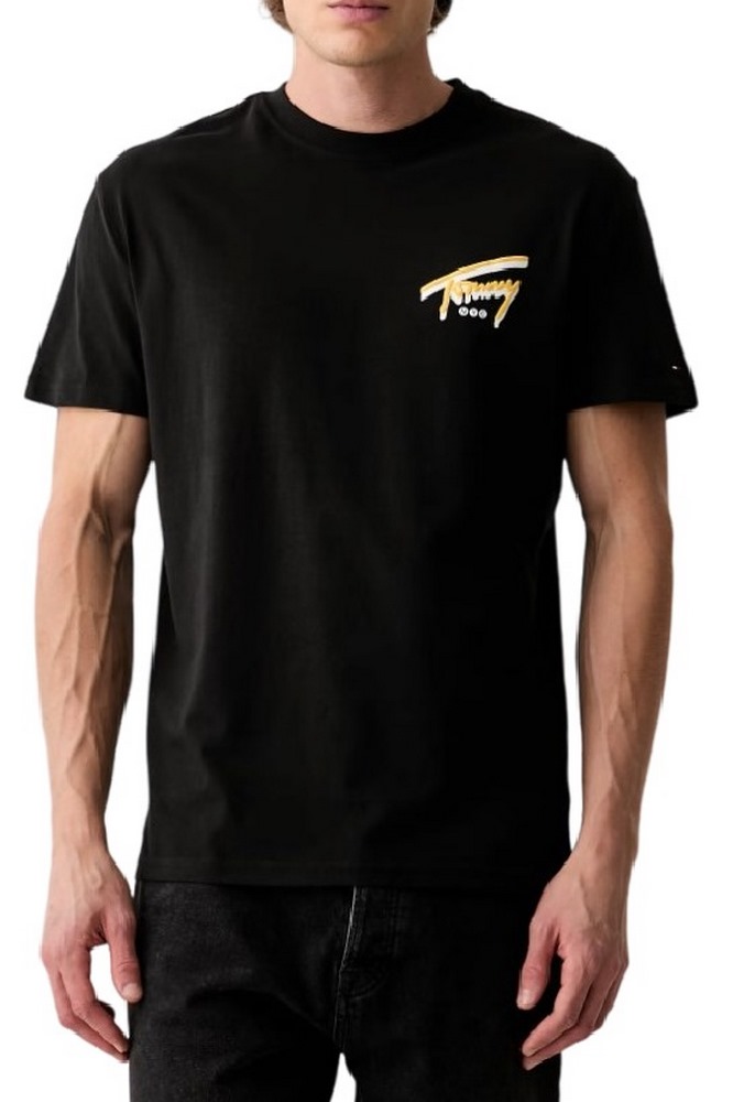 TOMMY JEANS REG SIGN BACKPRINT T-SHIRT ΜΠΛΟΥΖΑ ΑΝΔΡΙΚΗ BLACK