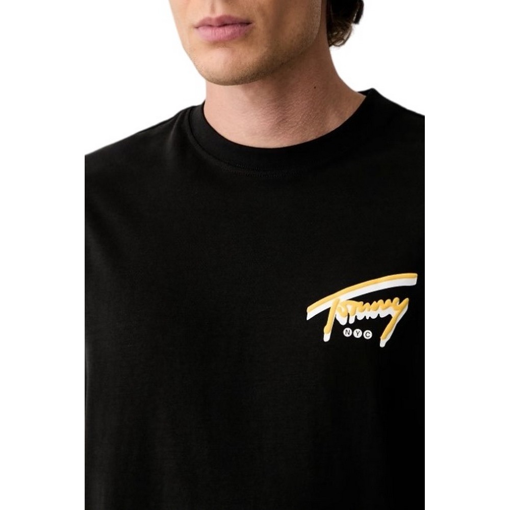 TOMMY JEANS REG SIGN BACKPRINT T-SHIRT ΜΠΛΟΥΖΑ ΑΝΔΡΙΚΗ BLACK