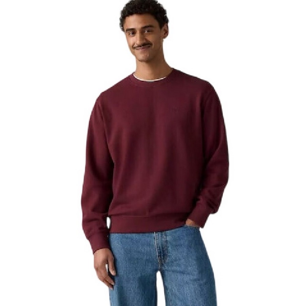 LEVIS THE ORIGINAL HM CREW ΜΠΛΟΥΖΑ ΦΟΥΤΕΡ ΑΝΔΡΙΚΗ BORDEAUX