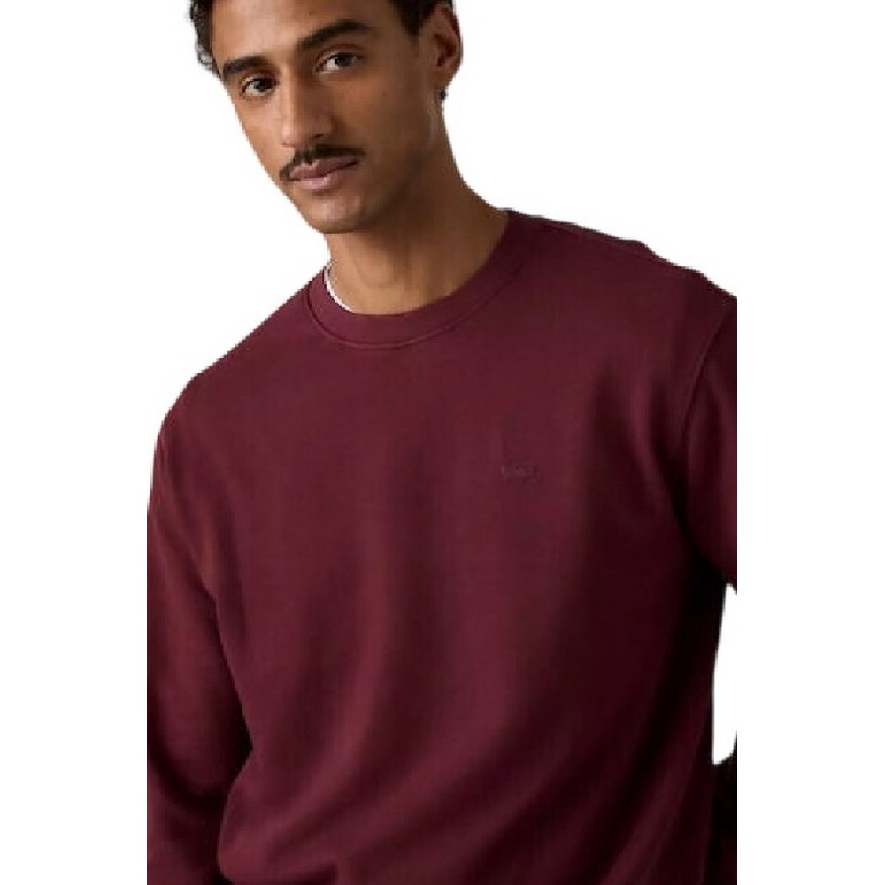 LEVIS THE ORIGINAL HM CREW ΜΠΛΟΥΖΑ ΦΟΥΤΕΡ ΑΝΔΡΙΚΗ BORDEAUX