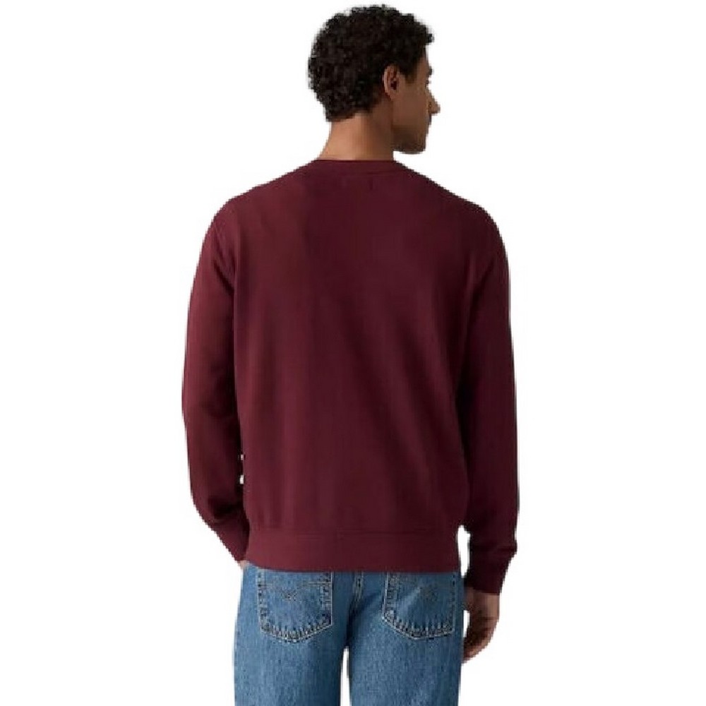 LEVIS THE ORIGINAL HM CREW ΜΠΛΟΥΖΑ ΦΟΥΤΕΡ ΑΝΔΡΙΚΗ BORDEAUX