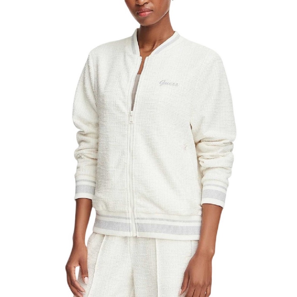 GUESS JOLE BOMBER ΜΠΟΥΦΑΝ ΓΥΝΑΙΚΕΙΟ OFF WHITE