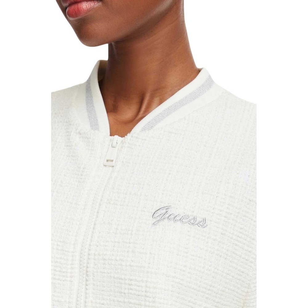 GUESS JOLE BOMBER ΜΠΟΥΦΑΝ ΓΥΝΑΙΚΕΙΟ OFF WHITE