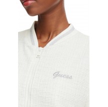 GUESS JOLE BOMBER ΜΠΟΥΦΑΝ ΓΥΝΑΙΚΕΙΟ OFF WHITE