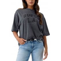 GUESS CN BURNOUT OVERSIZE T-SHIRT ΜΠΛΟΥΖΑ ΓΥΝΑΙΚΕΙΑ WASHED GREY