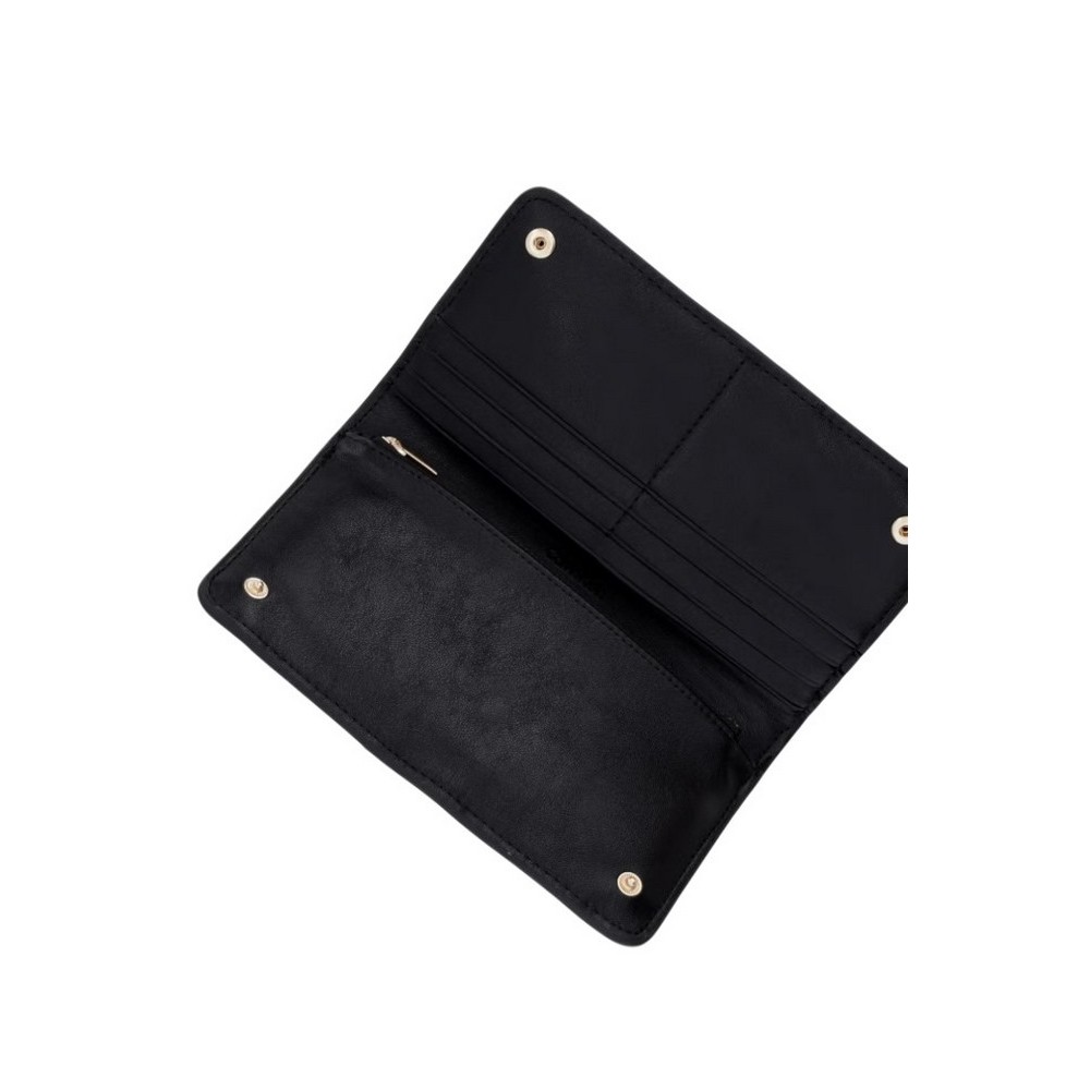 CALVIN KLEIN WOVEN PASSPORT LONGFOLD ΠΟΡΤΟΦΟΛΙ ΓΥΝΑΙΚΕΙΟ BLACK