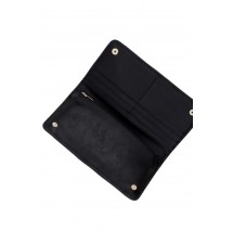 CALVIN KLEIN WOVEN PASSPORT LONGFOLD ΠΟΡΤΟΦΟΛΙ ΓΥΝΑΙΚΕΙΟ BLACK