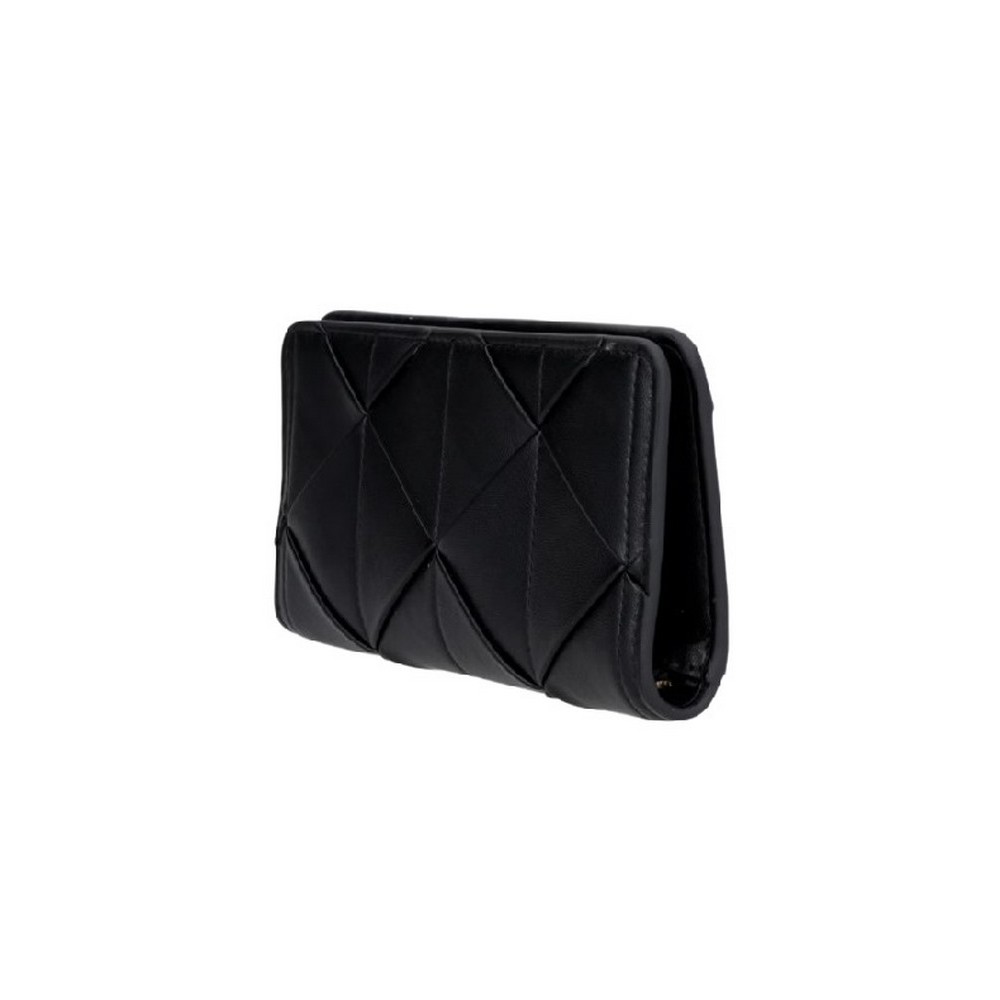CALVIN KLEIN WOVEN PASSPORT LONGFOLD ΠΟΡΤΟΦΟΛΙ ΓΥΝΑΙΚΕΙΟ BLACK