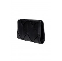CALVIN KLEIN WOVEN PASSPORT LONGFOLD ΠΟΡΤΟΦΟΛΙ ΓΥΝΑΙΚΕΙΟ BLACK