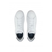 TOMMY HILFIGER COURT LTH DETAIL ESS ΠΑΠΟΥΤΣΙ ΑΝΔΡΙΚΟ WHITE/BLUE